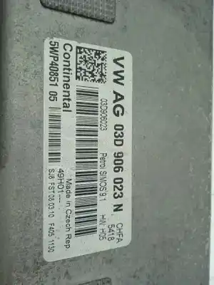 Автозапчастина б/у ебу контролер двигуна для skoda fabia ii combi (545) 1.2 посилання на oem iam 03d906023n  