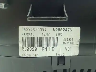 Автозапчастина б/у ПАНЕЛЬ ІНСТРУМЕНТІВ для SKODA FABIA II COMBI (545)  Посилання на OEM IAM 5J0920811B  