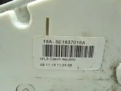 Автозапчасти б/у замок передней правой двери за skoda yeti (5l) 2.0 tdi ссылки oem iam 5e1837016a  