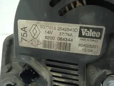 Автозапчастина б/у генератор для renault clio ii fase ii (b/cb0) 1.2 посилання на oem iam 8200064344  