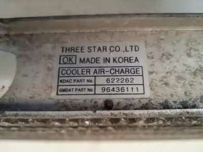 Pezzo di ricambio per auto di seconda mano intercooler per chevrolet lacetti 2.0 diesel cat riferimenti oem iam 96436111  