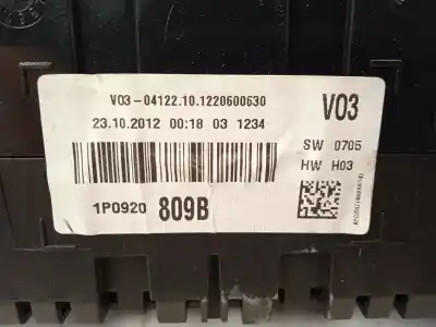 Peça sobressalente para automóvel em segunda mão quadrante por seat altea xl (5p5) 1.6 bivalent - gasolina / gas licuado del petróleo. gpl referências oem iam 1p0920809b  