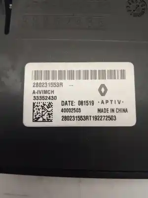 Second-hand car spare part electronic module for renault clio v intens 101 cv / 74 kw oem iam references 280231553r