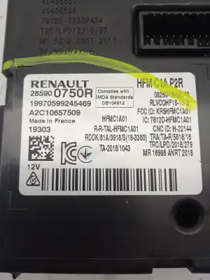 Second-hand car spare part electronic module for renault clio v intens 101 cv / 74 kw oem iam references 285900750r  