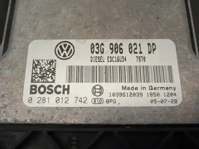 Tweedehands auto-onderdeel ecu motorcontroller voor volkswagen passat berlina (3c2) 1.9 tdi oem iam-referenties 03g906021dp  