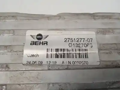 Peça sobressalente para automóvel em segunda mão intercooler por bmw mini (r56) 1.6 16v cat referências oem iam 275127707  