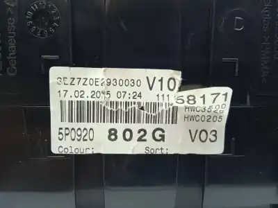 Peça sobressalente para automóvel em segunda mão quadrante por seat altea (5p1) reference referências oem iam 5p0920802g  