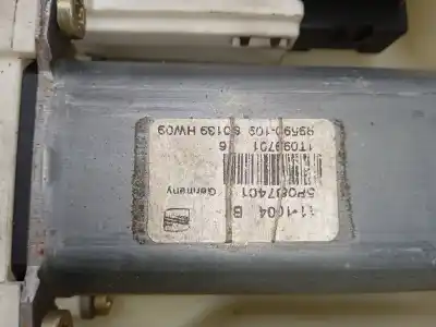 Second-hand car spare part driver left window regulator for seat altea (5p1) reference oem iam references 5p0837401  