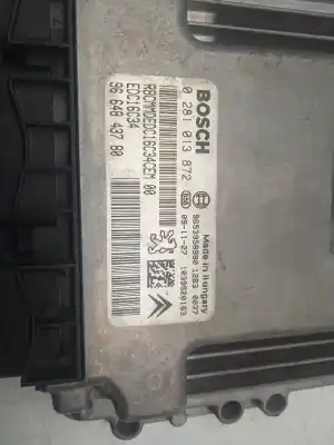 Автозапчастина б/у ЕБУ КОНТРОЛЕР ДВИГУНА для CITROEN C3 PICASSO (SH_)  Посилання на OEM IAM 9664843780  