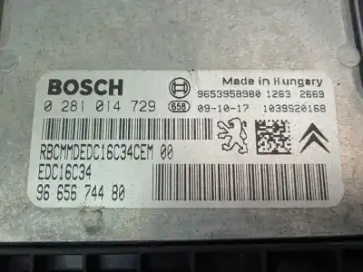 Автозапчасти б/у блок управления двигателем за citroen c4 picasso i monospace (ud_) 1.6 hdi ссылки oem iam 9665674480