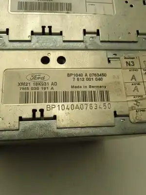 Pezzo di ricambio per auto di seconda mano sistema di navigazione gps per ford galaxy (vy) 1.9 tdi cat 131 cv / 96 kw riferimenti oem iam 7m5035191a