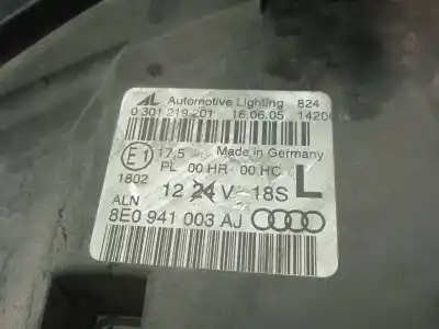 Автозапчастина б/у ліва фара для audi a4 b7 avant (8ed) 2.0 tdi 16v посилання на oem iam 8e0941003aj  