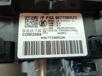 Second-hand car spare part headlights switch for peugeot 407 2.0 16v hdi fap oem iam references 96773905zd  