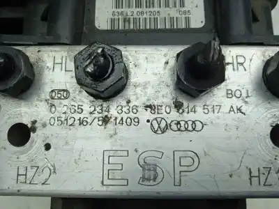 Peça sobressalente para automóvel em segunda mão abs por audi a4 avant (8e) a4 avant 8e referências oem iam 8e0614517ak  