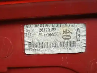 Peça sobressalente para automóvel em segunda mão FAROLIM TRASEIRO ESQUERDO por PEUGEOT 5008  Referências OEM IAM 9672666580  