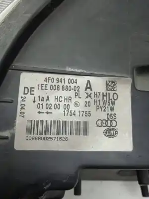 Second-hand car spare part right headlight for audi a6 c6 (4f2) 2.0 tdi oem iam references 4f0941004a  
