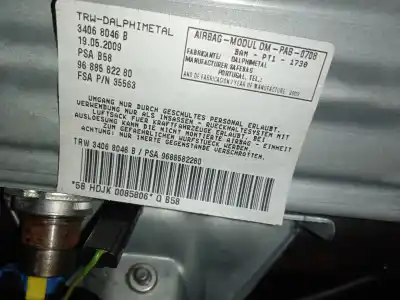 Автозапчасти б/у комплект подушки безопасности за citroen c4 picasso i monospace (ud_) 1.6 hdi ссылки oem iam   