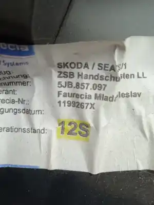 Tweedehands auto-onderdeel HANDSCHOENENKASTJE voor SEAT TOLEDO IV (KG3)  OEM IAM-referenties 5JB857097  