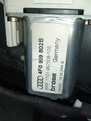 Second-hand car spare part passenger side right window regulator for audi a6 berlina (4f2) 3.2 fsi oem iam references 4f0959802b