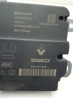 Автозапчастина б/у БЛОК УПРАВЛІННЯ ПОДУШКАМИ БЕЗПЕКИ для DACIA DOKKER  Посилання на OEM IAM 985100336R  