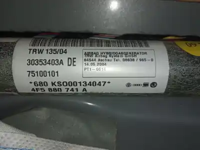 Peça sobressalente para automóvel em segunda mão airbag de cortina dianteiro esquerdo por audi a6 berlina (4f2) 2.0 16v tfsi referências oem iam 4f5880741a