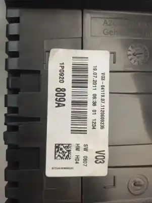 Peça sobressalente para automóvel em segunda mão quadrante por seat altea xl (5p5) reference referências oem iam 1p0920809a  