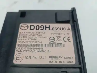 Автозапчасти б/у электронный модуль за mazda 2 (dl, dj) 1.5 d (dj5fs) ссылки oem iam d09h669u0a