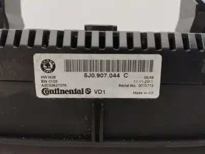 Second-hand car spare part climate control for skoda fabia combi (5j5) 1.6 tdi 75 cv / 55 kw oem iam references 5j0907044c  