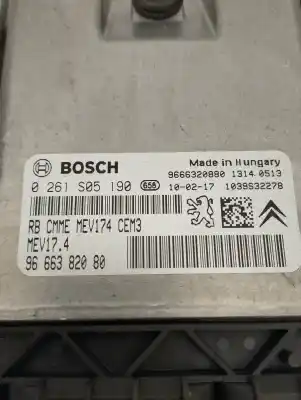 Second-hand car spare part ecu engine control for peugeot 207/207+ (wa_, wc_) 1.6 16v vti oem iam references 9666382080  