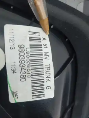 Second-hand car spare part interior left tailgate light for citroen c3 1.0 vti oem iam references 9803934380  