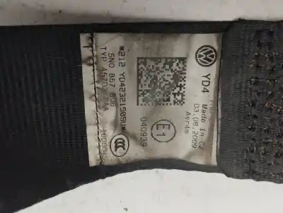 Second-hand car spare part REAR RIGHT SEAT BELT for VOLKSWAGEN TIGUAN (5N1)  OEM IAM references 5N0857806  