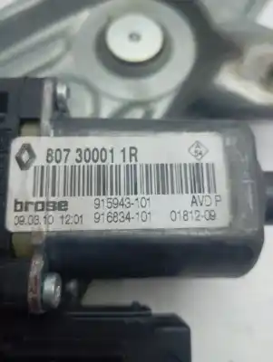 Second-hand car spare part passenger side right window regulator for renault scénic iii (jz0/1_) 1.5 dci oem iam references 807300011r  