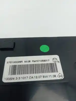 Автозапчасти б/у климат-контроль за renault scénic iii (jz0/1_) 1.5 dci ссылки oem iam 275100026r  