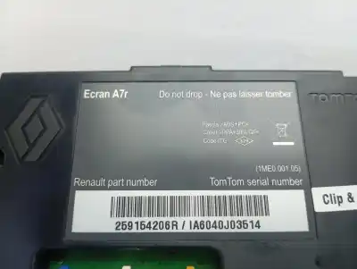 Автозапчасти б/у многофункциональный дисплей за renault scénic iii (jz0/1_) 1.5 dci ссылки oem iam 259154206r  