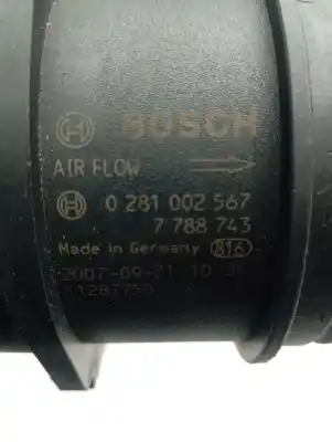 Second-hand car spare part flowmeter for bmw serie 1 coupe (e82) 120d oem iam references 7788743  