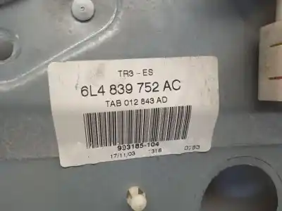 Peça sobressalente para automóvel em segunda mão elevador de vidros traseiro direito por seat cordoba berlina (6l2) 1.4 16v referências oem iam 6l4839752ac  