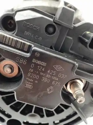 Second-hand car spare part alternator for renault modus 1.5 dci diesel oem iam references 0124425037  