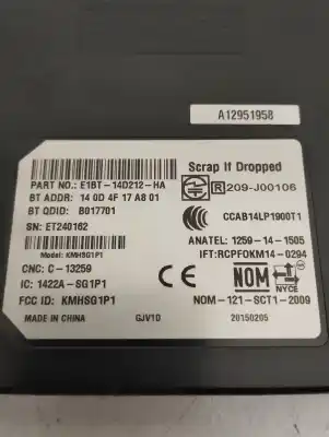 Second-hand car spare part electronic module for ford focus lim. (cb8) 1.6 tdci cat oem iam references e1bt14d212ha  