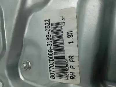 Pezzo di ricambio per auto di seconda mano alzacristalli anteriore destro per nissan qashqai / qashqai +2 i (j10, nj10, jj10e) 1.5 dci riferimenti oem iam 80770jd000a