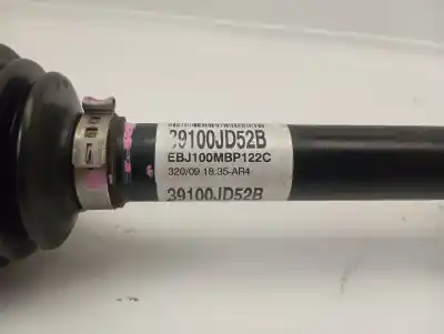 Pièce détachée automobile d'occasion transmission avant droite pour nissan qashqai / qashqai +2 i (j10, nj10, jj10e) 1.5 dci références oem iam 39100jd52b  