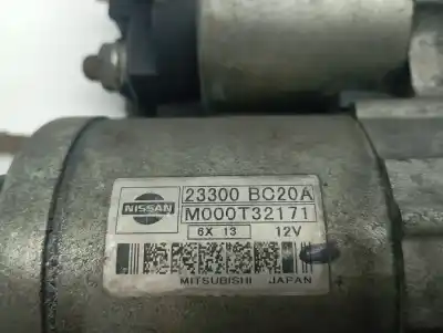 Second-hand car spare part starter motor for nissan note (e11e) 1.6 16v cat oem iam references 23300bc20a  