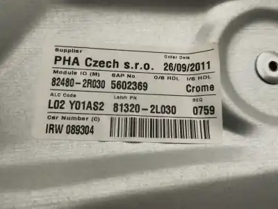 Автозапчасти б/у регулятор стекла переднего правого за hyundai i30cw comfort ссылки oem iam 824602r000  