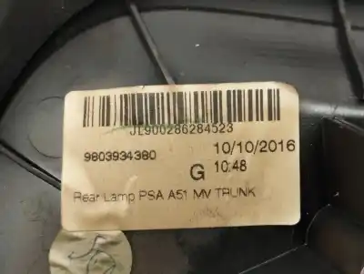 Second-hand car spare part interior left tailgate light for citroen c3 live oem iam references 085521939l  