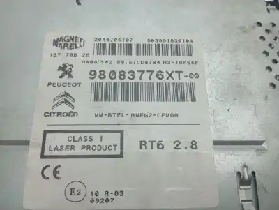 Second-hand car spare part gps navigation system for peugeot 3008 88 kw / 120 cv oem iam references 98083776xt  