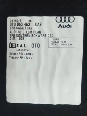 Автозапчастина б/у задній лоток для audi a4 b8 (8k2) 2.0 tdi посилання на oem iam 8t0863463ca9