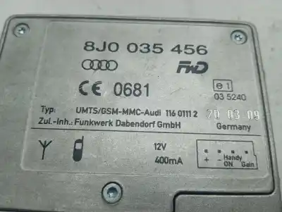 İkinci el araba yedek parçası elektronik modül için audi a4 b8 (8k2) 2.0 tdi oem iam referansları 8j0035456  
