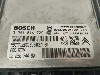 Second-hand car spare part ecu engine control for citroen c4 picasso i monospace (ud_) 1.6 hdi oem iam references 9665674480  