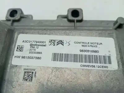 Second-hand car spare part ecu engine control for peugeot 208 (p2) active pack oem iam references 9830510980  