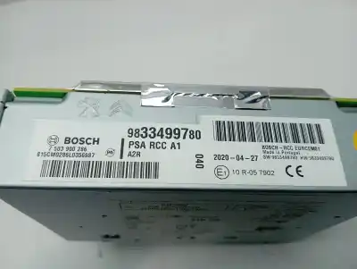 Second-hand car spare part gps navigation system for peugeot 208 (p2) active pack oem iam references 9833499780  