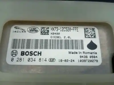 Second-hand car spare part ecu engine control for jaguar e-pace se oem iam references hx7312c520ffe  